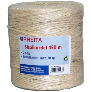 Rheita Sisalkordel 450 Meter, natur