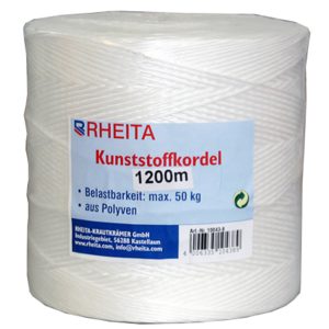 Rheita Kunststoffkordel 1.200 m, weiß, Polyven-Faser, Belastbarkeit max. 30 kg
