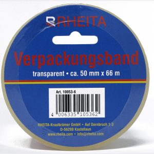 Rheita Verpackungsband 50 mm x 66 m, transparent, 40 my