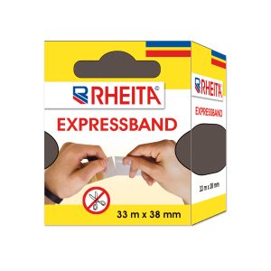 Rheita Expressband, schmales Packband, braun, 38mm x 33 Meter, reißbar
