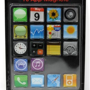 Rheita Magnete im App-Motiv, verschiedene Motive, 18 Stück auf Blisterkarte