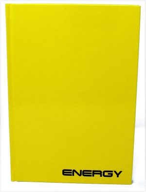 RHEITA Kladde "Energy" mit umlaufenden Druckrand, A5, liniert, 96 Blatt, 70g/m²