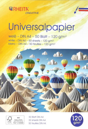 RHEITA Universalpapier 50 Blatt, weiß, A4, 120g/m², FSC-Mix