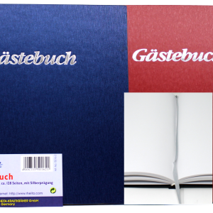 Rheita Gästebuch mit 128 Seiten buchgebunden mit Lesezeichen