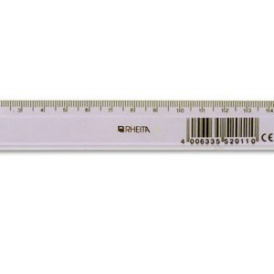 Rheita Kunststofflineal, transparent, 16cm, lose