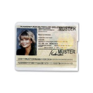 Rheita Ausweishülle für Personalausweis, transparent,  89 x 117 mm, 180µ