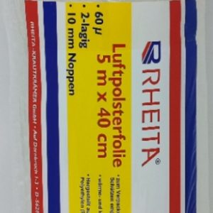 Rheita Luftpolsterfolie, 40 cm x 5 Meter, 60my, transparent
