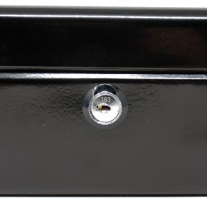 Rheita Geldkassette aus Metall mit Kunststoffeinsatz, schwarz