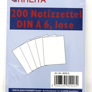 Rheita Notizzettel, A6, weiß, 200 Blatt, 80 g/m²