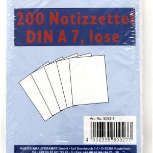 Rheita Notizzettel, A7, weiß, 200 Blatt, 80 g/m²