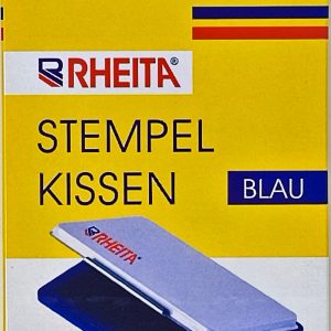 Rheita Stempelkissen metall, blau, Größe 2 (7x11cm)