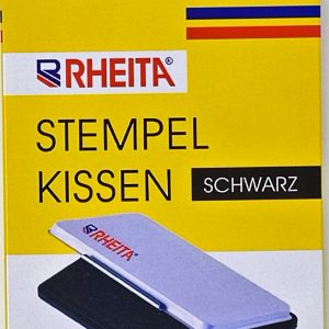 Rheita Stempelkissen metall, schwarz, Größe 2 (7x11cm)