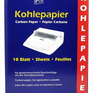 Rheita Kohlepapier in der 10 Blatt Mappe, A4, schwarz