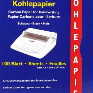 Rheita Kohlepapier in der 100 Blatt Mappe, A4, schwarz