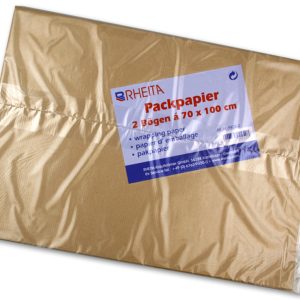 Rheita Packpapier braun, 2 Bögen a 70 x 100 cm, gefaltet 35 x 25 cm, zum Ausstopfen und Verpacken im Polybeutel